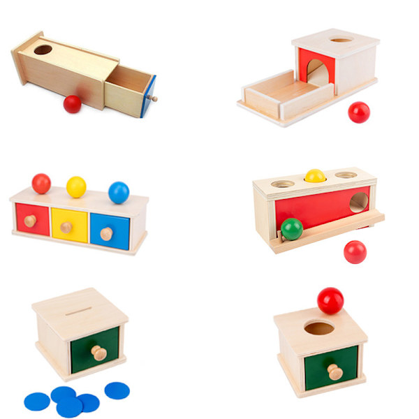 Elite Montessori Myntboks med tykkere mynter Montessori Leker for