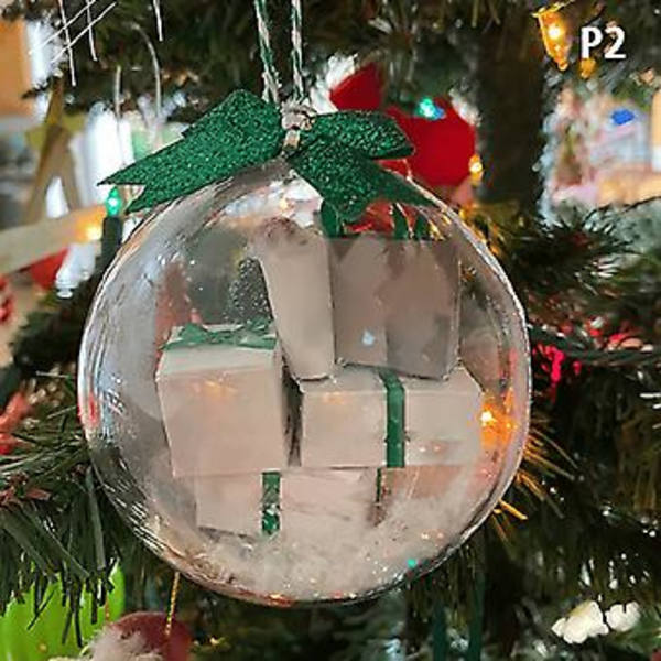 1 st julgranskula för julgransdekoration Mini Express Box Paket Ornament (P2)