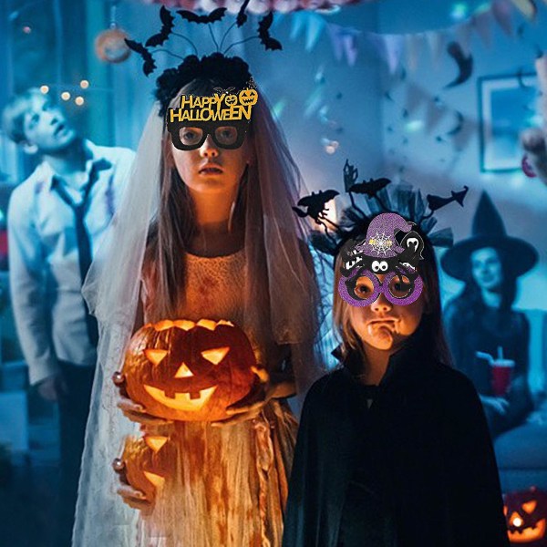 1 par Halloween-glasögon Creative Shape Miljövänlig plast Dekorativt Halloween-tema Cosplay Glasögon Festtillbehör