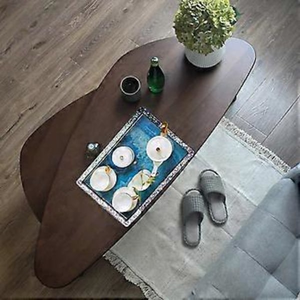 Rektangulär Bricka UV Kristall Epoxi Form Serveringsbricka Resin Silikonform DIY Hantverk Heminredning Gjutverktyg