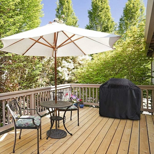 Vandtæt grillbetræk 170 x 61 x 117 cm Sort csparkv-eu