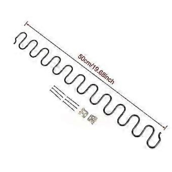 Erstatningsfjedre til sofastole, møbelfjeder med clips, 45 cm 50 cm 60 cm 65 cm 70 cm lang ressort hardware (50 cm)