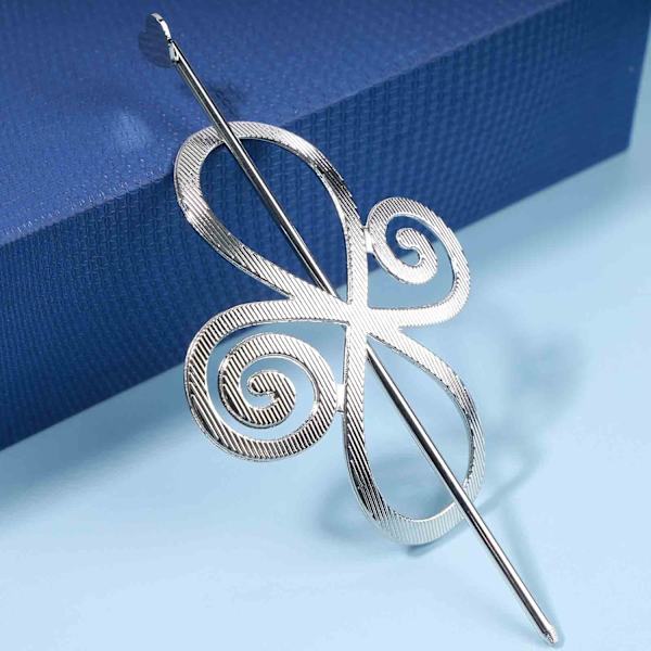 Boho Viking Celtic Knot -hiustikku, hiusneula, vintage infinity -hiusliuku, hiuspidike, hopeiset hiustikut, metalliset pitkät nutturanpidikkeet