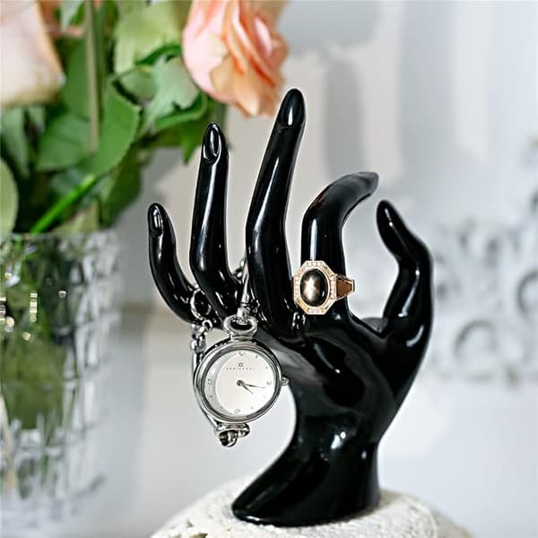Handformad ringhållare smyckesdisplay organisation armband ring klocka