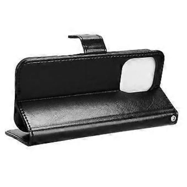Til iPhone 16 Pro Max Cover Crazy Horse Tekstur PU Læder Telefon Wallet Cover (Style A)