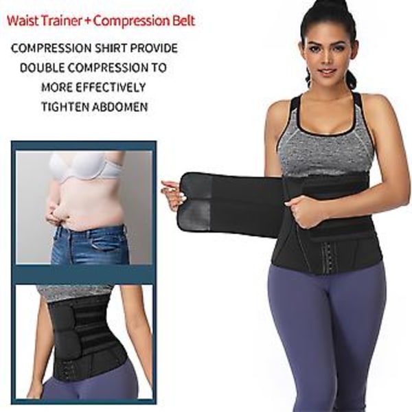 Neopren Sved Waist Trainer Korset til Kvinder Mavekontrol Slankende Kropsformer Sport Bælte ( )
