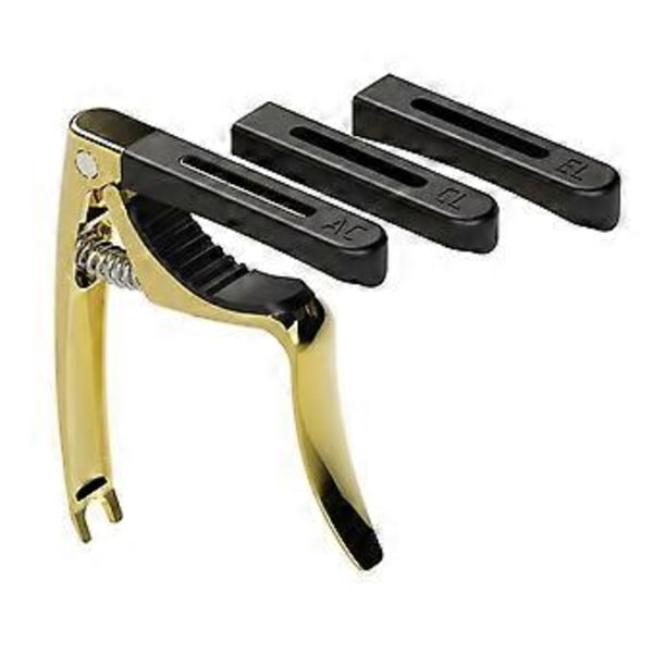 Gitarrinstrument Stämklämma Gitarrtillbehör Universal för Akustisk Klassisk (Svart)