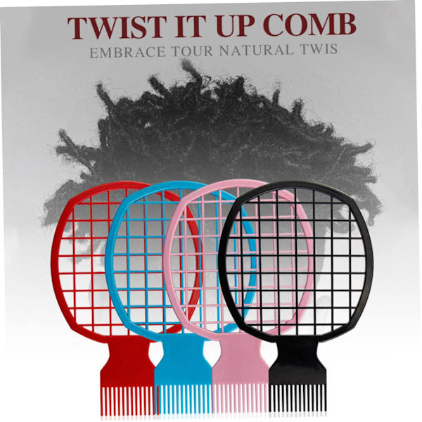 Twist Comb Twist Hårkam, Lockkam, Afrokam, Hårkam, C