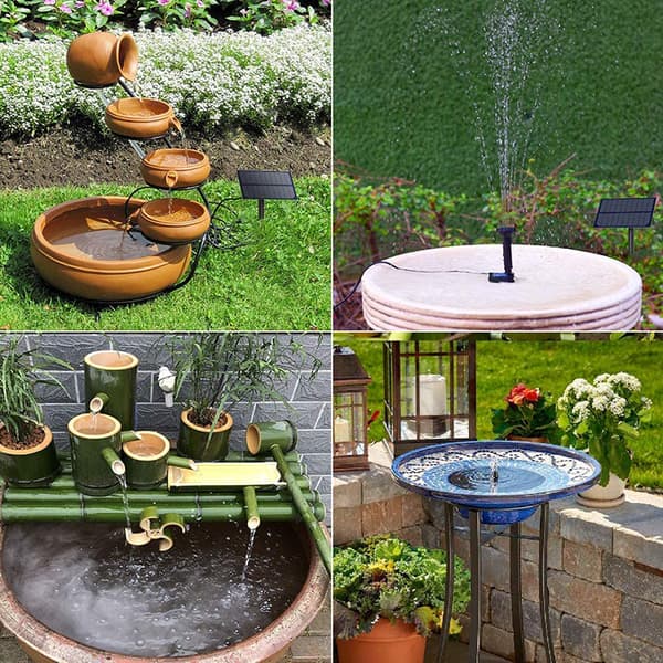 5W utomhus solfontän, solcellsdammpump, solvattenpump för