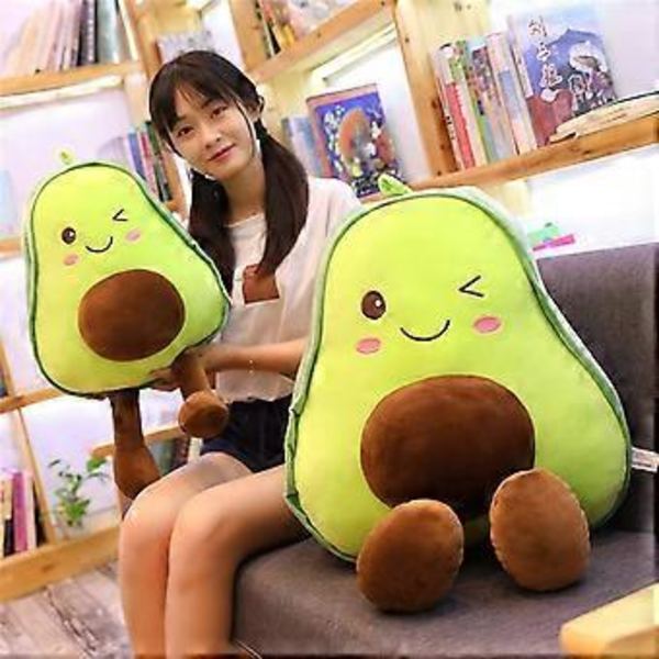 Sööt Plush Avocado -lelu Mini Mukavuutta Tarjoava Plush-tyyny Nukkea Plush Pehmeä Avocado plush-tyyny 30 cm.