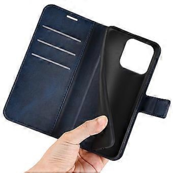 For Honor 200 Smart 5G/X7c 4G Stand Case Anti-Scratch Kalvetekstur Læder Telefon Cover (Style E)
