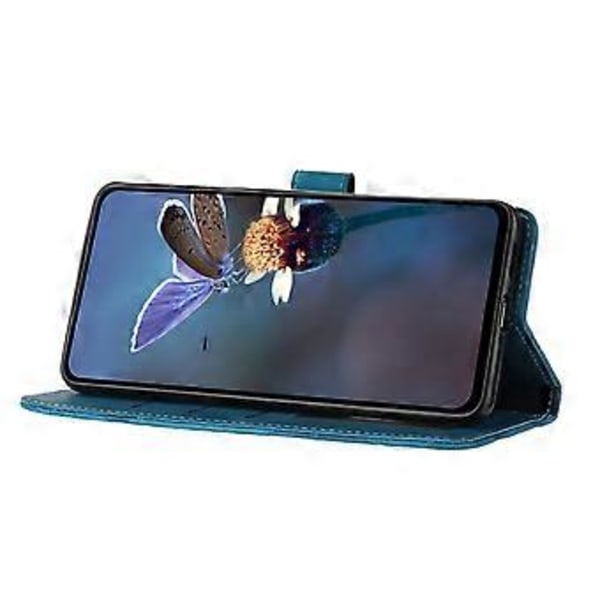 För iPhone 12 Pro 6.1 tum Blommor Präglat PU Läder Telefonfodral Vikbart Ställ Plånboksfodral (Stil A)