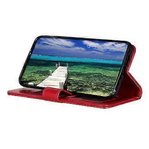 För Honor X9c 5G Fodral Crazy Horse Textur PU Läder Telefonställ Skydd (Stil B)