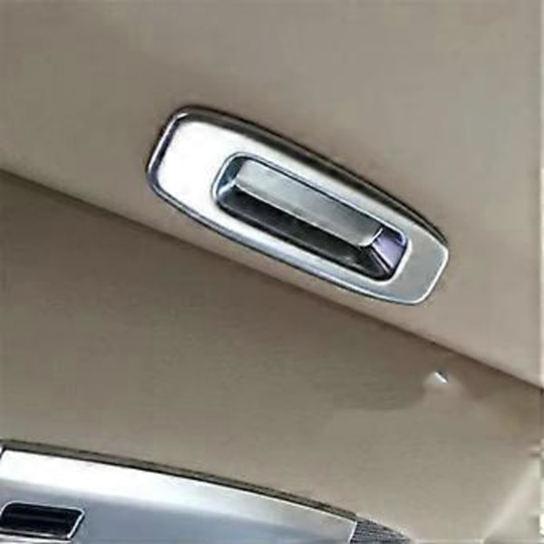 För Alphard 2016-2018 Interiör Bakre Kupol Biltak Takfönster Soltak Kartlampa Strömbrytare Ram Skydd Trim Silver