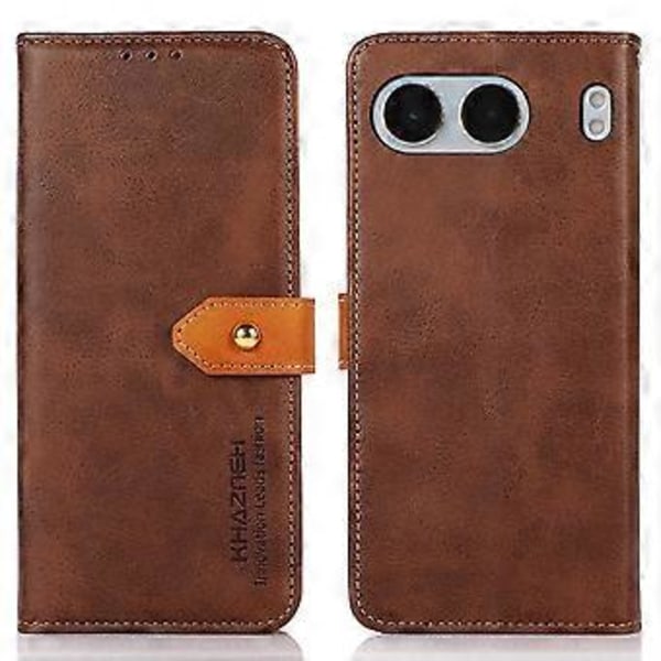 KHAZNEH OnePlus Nord 4 Lompakkokotelo Puhelimelle Jalustalla Nahkainen Käännettävä Suojakotelo (Tyyli D)