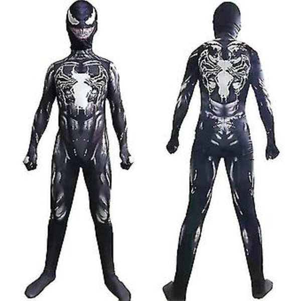 Barnens Spider-Man Iron Man Kostym Cosplay Panther Venom Jumpsuit V (150cm venom)