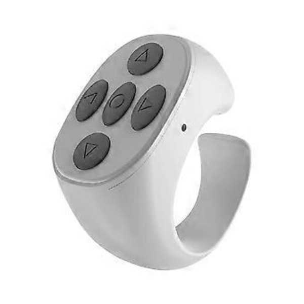 Fingertip Trådløs Bluetooth Fjernbetjening (Hvid)