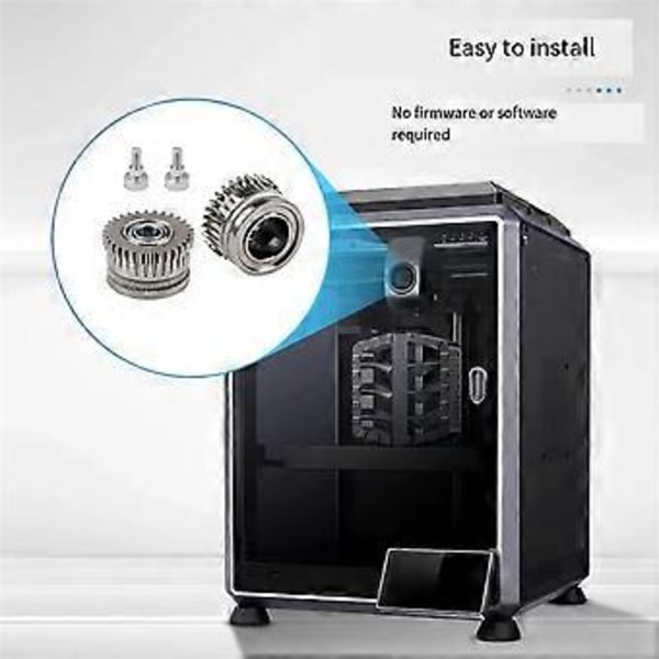 Ny 3D-printer Dual Gear Extruder Kit til K1/K1C/K1 Max/Ender3/V3 Plus V3 Opgradering 3.0 Hærdet Stål