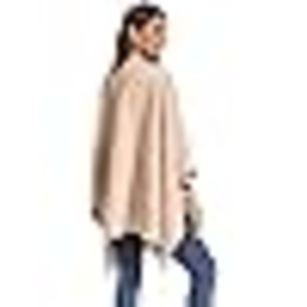 Poncho Dam Kvinna Vinter Varm Elegant Poncho Pläd Poncho Kappa Stickad Poncho Kavaj Vinter Poncho Halsduk Kvinna Present till Födelsedag Jul