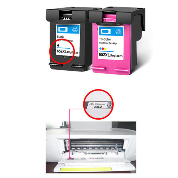 652xl Ink Cartridges Replacement For Hp652 Ink Cartridge For Hp Deskjet 1118 Multi-Color