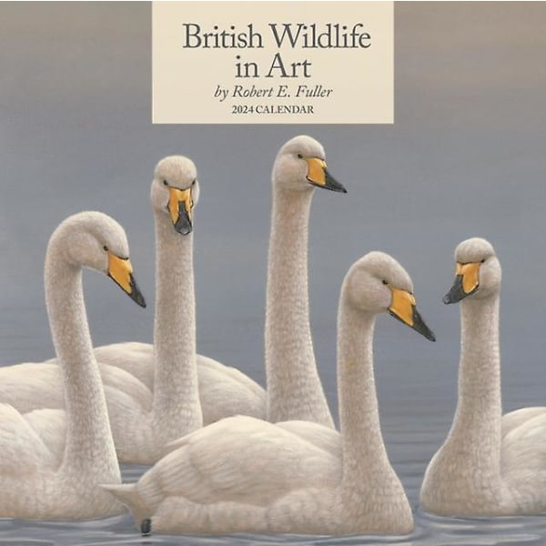 British Wildlife in Art by Robert Fuller Square Wall Calendar 2024