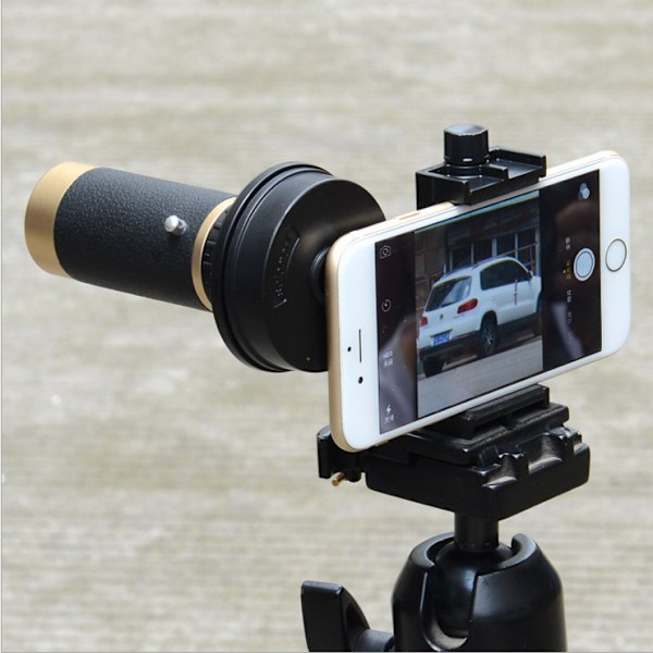 Kikare Monokulär Spotting Scope Telefonadaptrar Fäste Hållare Utomhus
