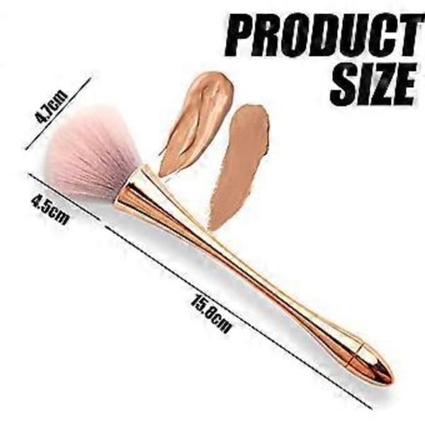 2 st Stora Mineralpuder Kabuki Borstar för Rouge och Bronzer