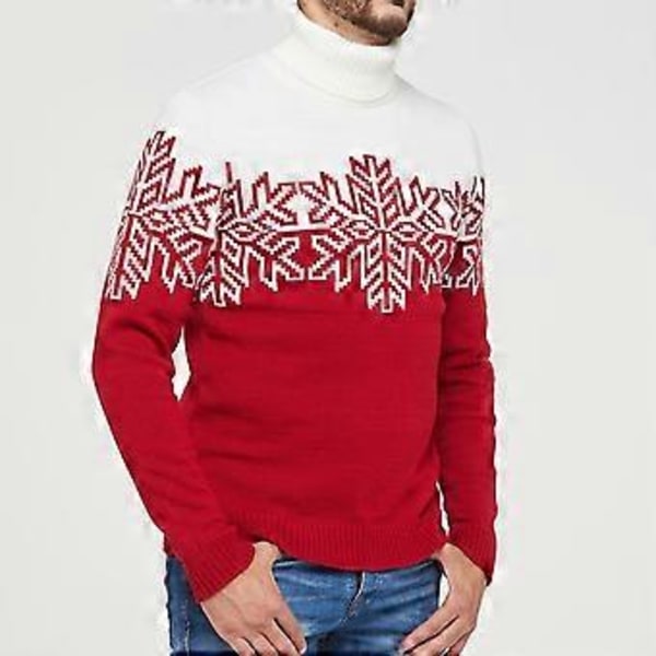 Perheen Joulupaita - Miehet, Naiset ja Lapset - Ruma Lumhiutale Neulepusero (XL Miehet)