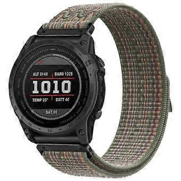 Til Garmin Fenix 7/Forerunner 965/955/945/935 Armbånd 22mm Nylon Urrem (Style D)