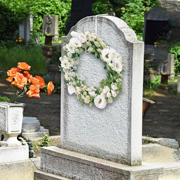 2 st julkranshängare för gravsten, justerbar kranshängare