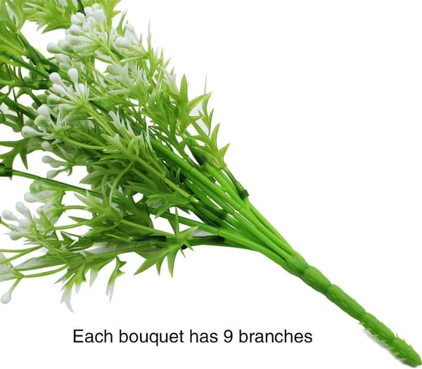 2 stk. Kunstig veggblomstranke Kunstig blomstranke Kunstig I