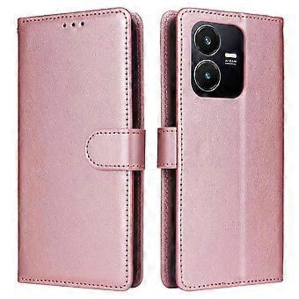 Etui til vivo Y22 4G/Y22s 4G/Y35 4G (2022) Lommebok Stativ Visning PU Lær Telefon Deksel (Stil B)