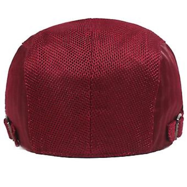 Ht3128 Herr Dam Baskrar Mesh Keps Sommar Solhatt Vintage Tidningspojke Ivy Flat Cap Konstnär Målare Basker Hatt Retro Basker Keps Herr Dam (Svart)