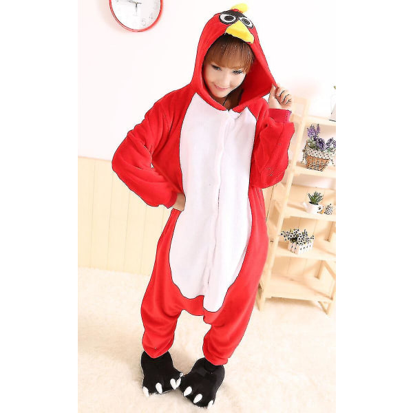 Halloween Unisex Fancy Dress Costume Hoodies Pajamas Sleep Wear Angry Bird Angry Bird L for 170 to 180cm