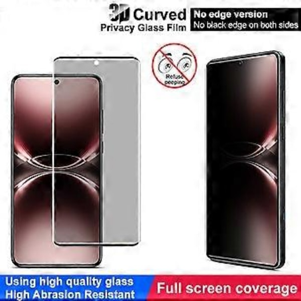IMAK Anti-Spy Härdat Glas Skärmskydd för vivo X200 Ultra 5G (Ingen Kantversion) ()