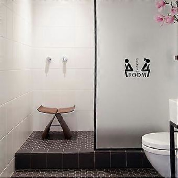 SZTXJ 2 kpl Mies Nainen WC Kylpyhuone Pesuhuone 2 WC Tarrat WC Sisustus Taide Seinä Koti Lastenhuone Olohuone Toimisto Koriste Tarrasetti