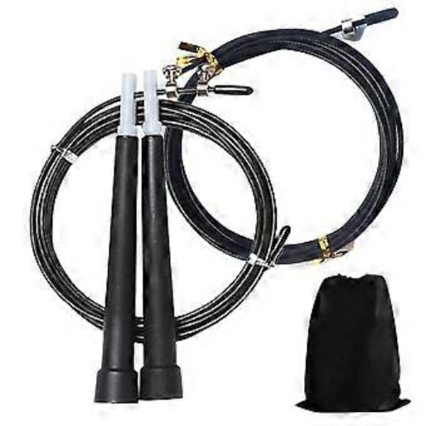 Professionel Speed Jump Rope, justerbart speed reb i stålwire til højintensive træninger, kompakt design ideelt til rejser, bærbar træning til