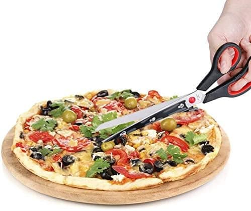 28cm rustfritt stål pizzaskjær, kjøkkensaks med