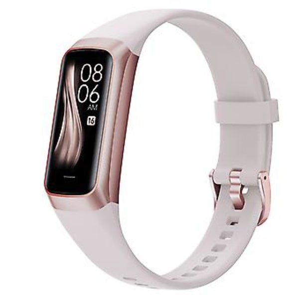 Fitness Tracker Smartklokke, Aktivitetstracker med 1,1\" AMOLED Berøringsskjerm i Farger, Vannresistent Steptracker for Android iPhones -GSL Hvit