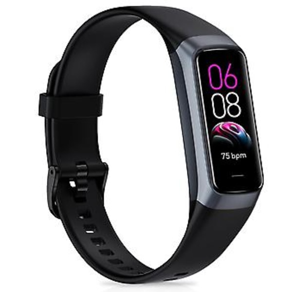 Fitness Tracker Smartwatch, Aktivitetsmåler med 1,1\" AMOLED Touch Farveskærm, Vandafvisende Skridttæller til Android iPhones -GSL Hvid