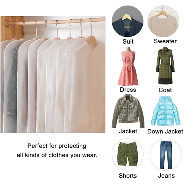 Jumpsuit / Skab Dæksel Foldbar Beskyttelsespose, Støvfri
