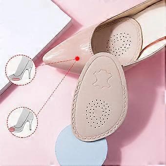 2 stk. Metatarsal Pads Komfortable Absorberer Sved Bløde Forfodspuder Kvinder Mænd Rund