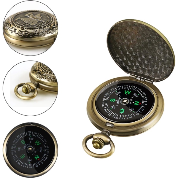Kompassi, retkeilykompassi metalli, taskukompassi, vedenpitävä kompassi
