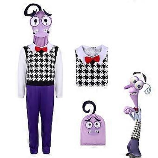 Insidan Ut 2 Cosplay Kostym Party Maskerad Set Jumpsuit Bodysuit för Män Kvinnor (100 Rädsla)