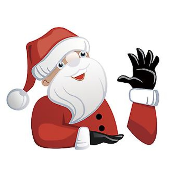 Nytårs Bagrude Vindue Visker Bilsticker Dekaler Glas til Jul (Julemanden bærer en byrde)