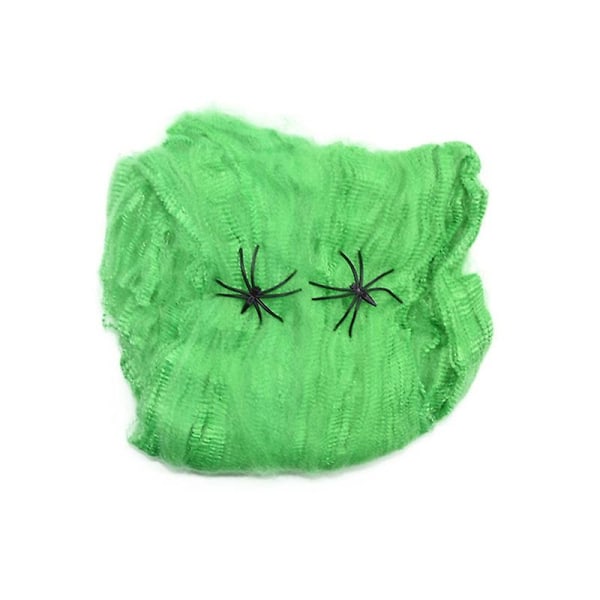 20g Halloween Läskig Fest Dekor Stretchy Spindelnät Spindelväv Bomullskräck Dekoration För Bar Spökhus Scen Rekvisita C