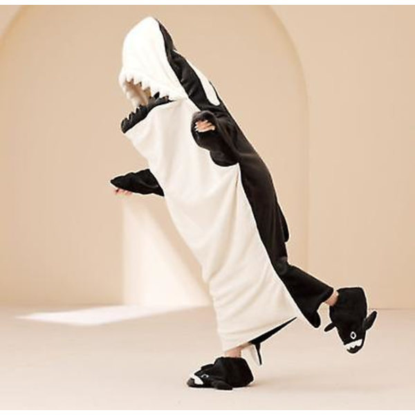 Shark voksen tæppe Mænds søde stil Jul Halloween Karneval Nem Halloween Tøj.14.Børns stil