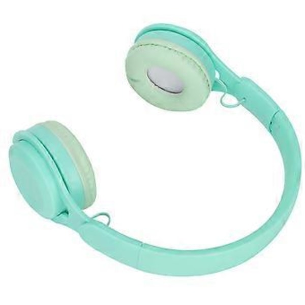 Y08 Barnhörlurar Macaron Stilren Stereo Ljud Vikbara Plug-in Kort Bluetooth Öronhörlurar (Grön)