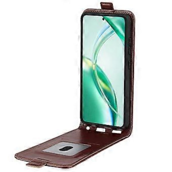 För Honor 200 Smart 5G/X7c 4G Fodral med Kortfack Vertikalt Flip Läder Telefonskal (Stil A)