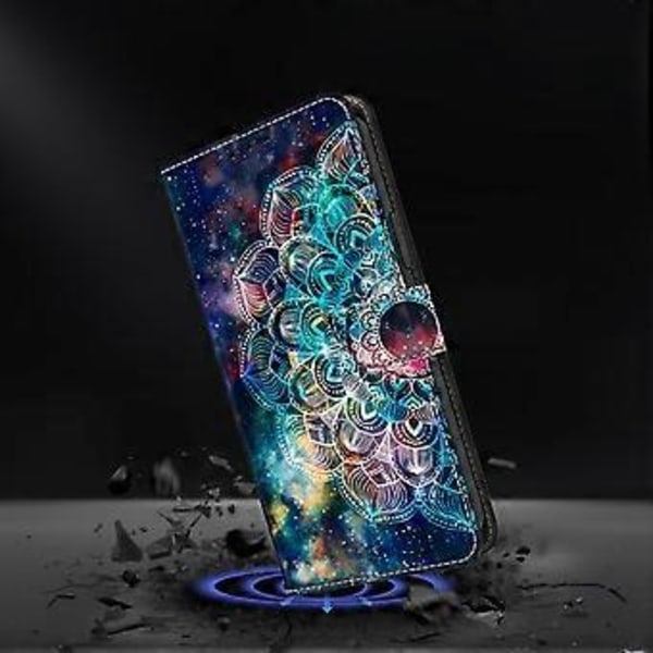 Skal för Xiaomi 14T Mönstertryckt Skyddande Fodral TPU+PU Läder Flip Telefonfodral (Stil K)